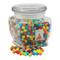 3 1/8" Howard Glass Jar w/ Mini Jawbreakers